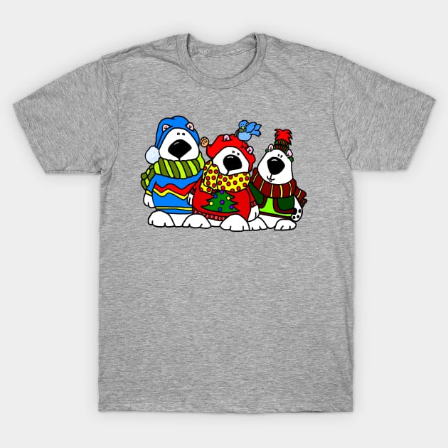 Christmas Bear Buddies T-Shirt by imphavok